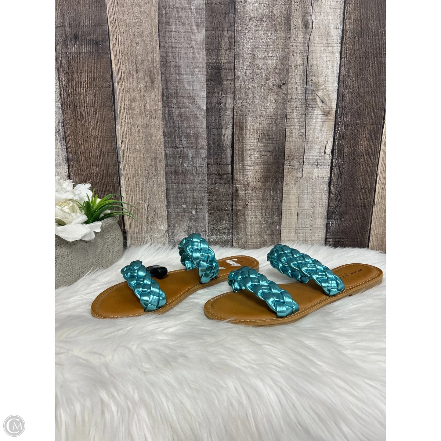 Sandals Flats By Rock And Candy In Blue, Size: 8.5