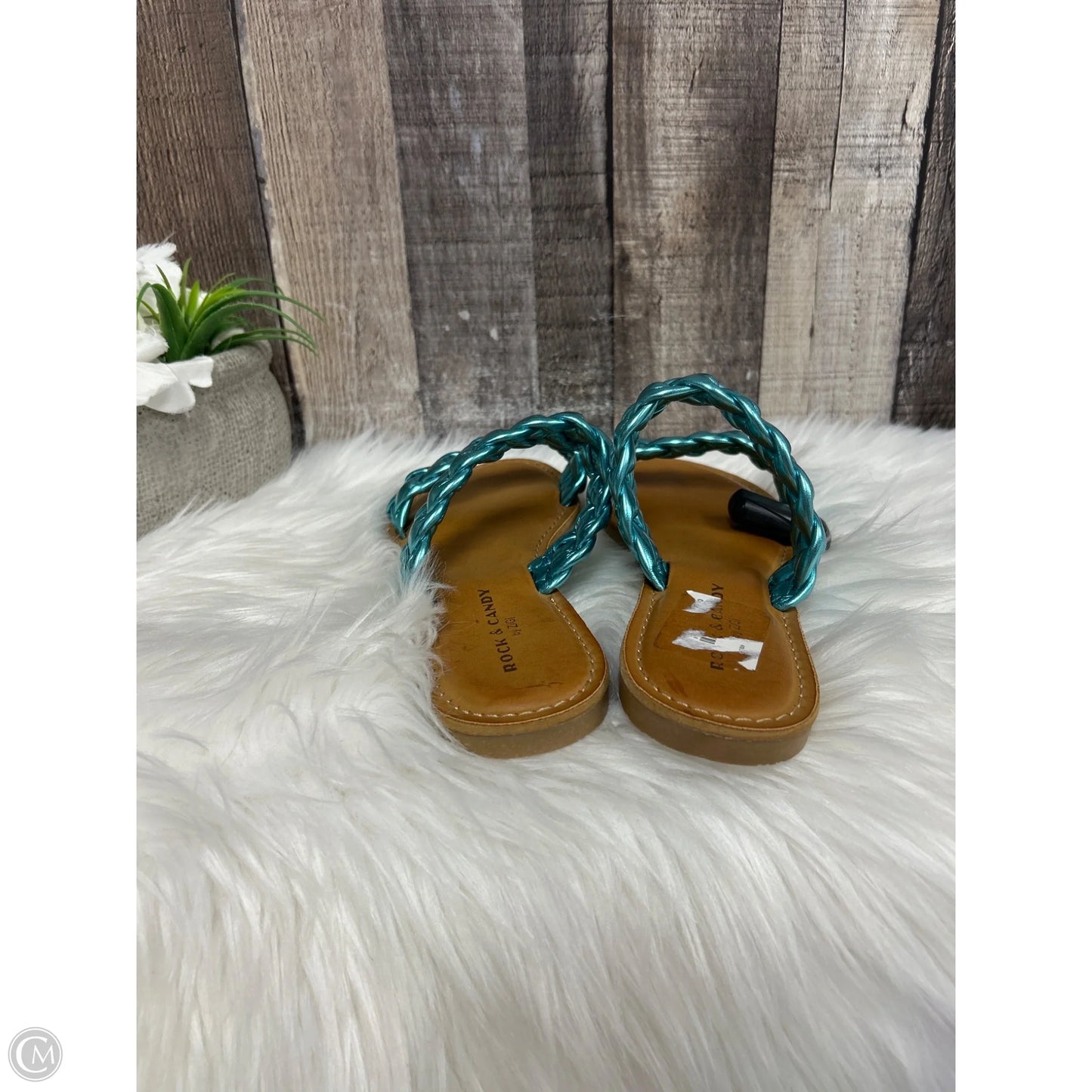 Sandals Flats By Rock And Candy In Blue, Size: 8.5