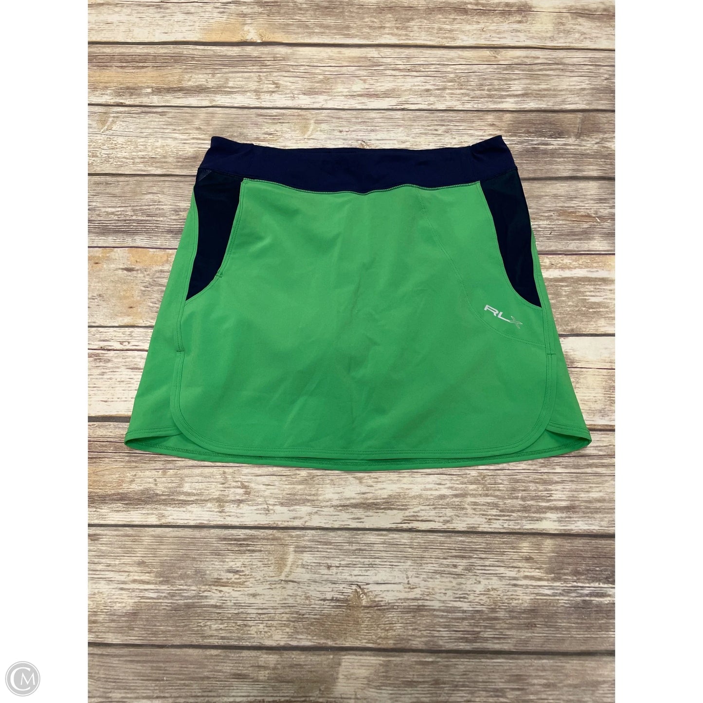 Athletic Skort By Ralph Lauren In Blue & Green, Size: S