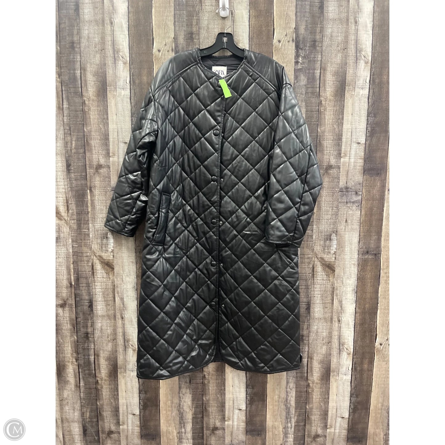 Coat Puffer & Quilted By Cmf In Black, Size: S