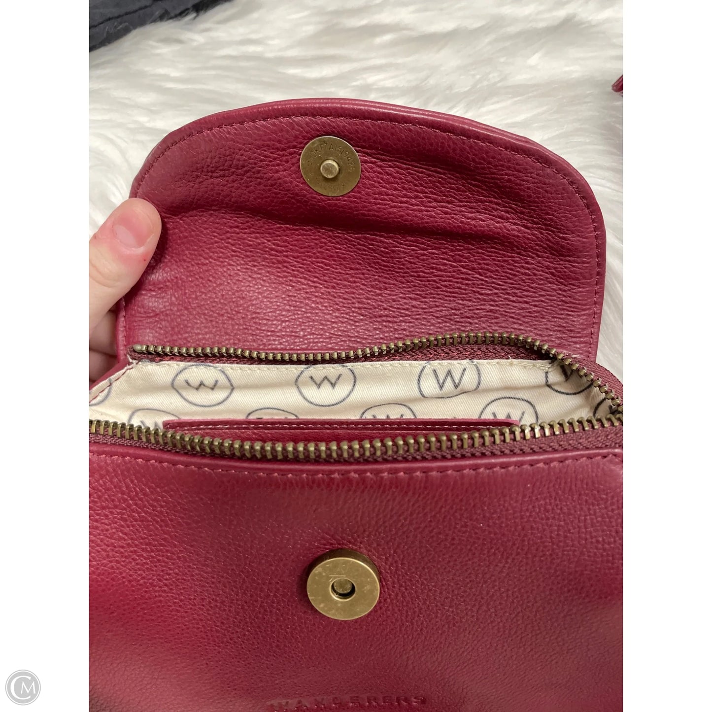 Crossbody Leather By Cmc, Size: Medium