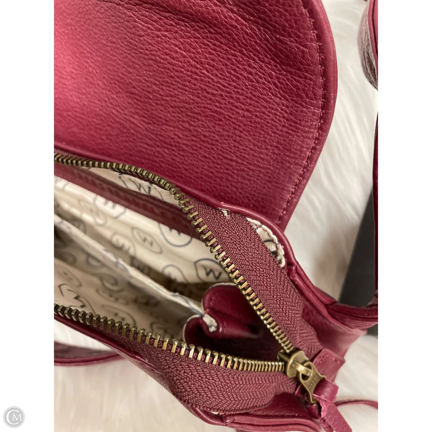 Crossbody Leather By Cmc, Size: Medium