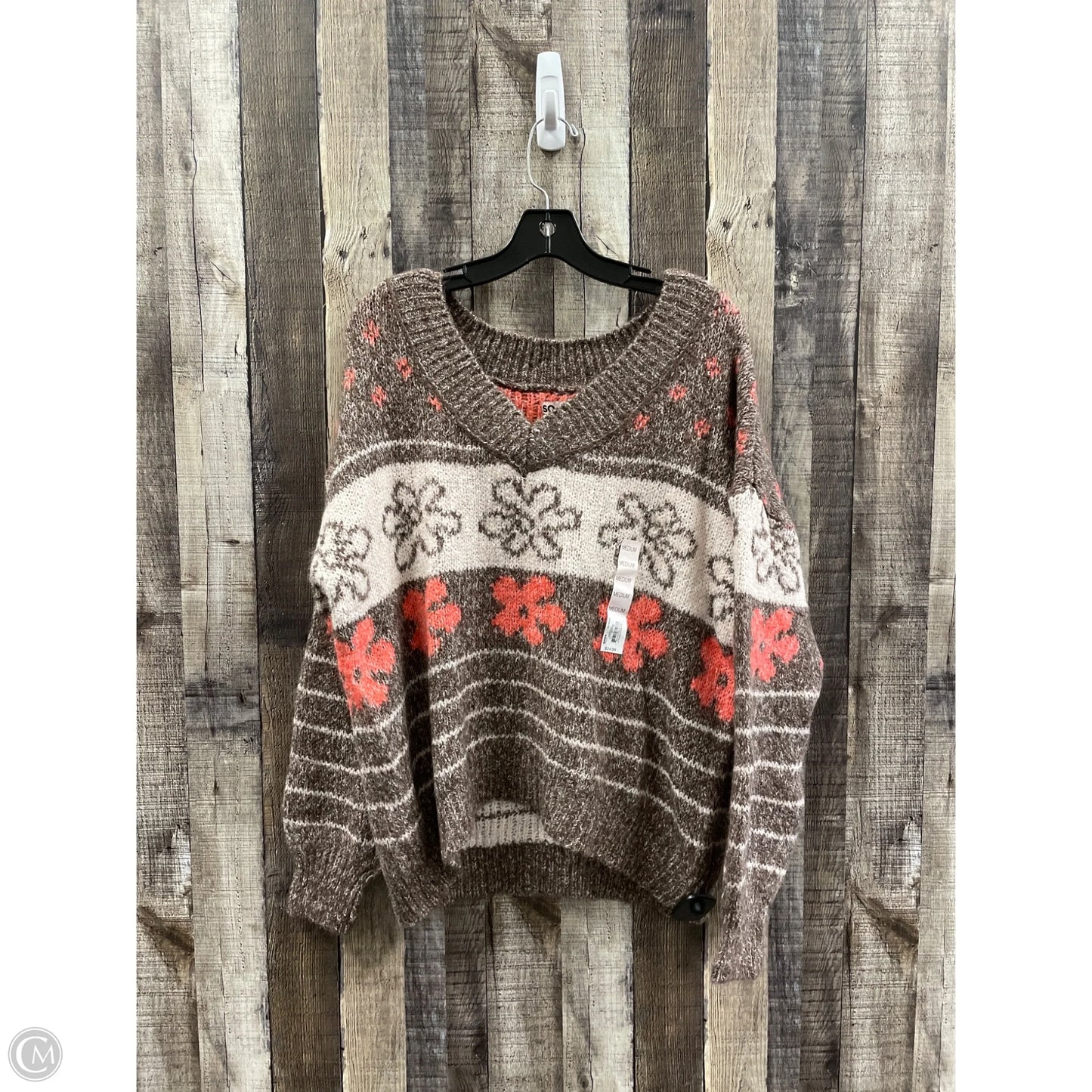 Sweater By So In Multi-colored, Size: M