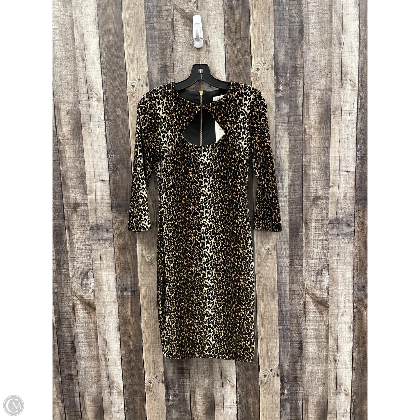 Dress Casual Midi By Cache In Animal Print, Size: Xs