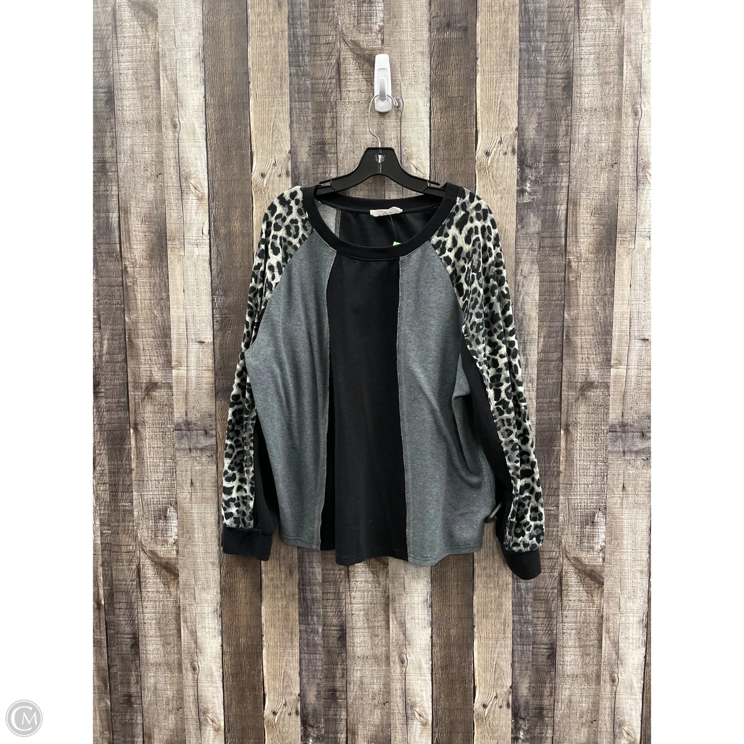 Top Long Sleeve By Cme In Black, Size: Xl