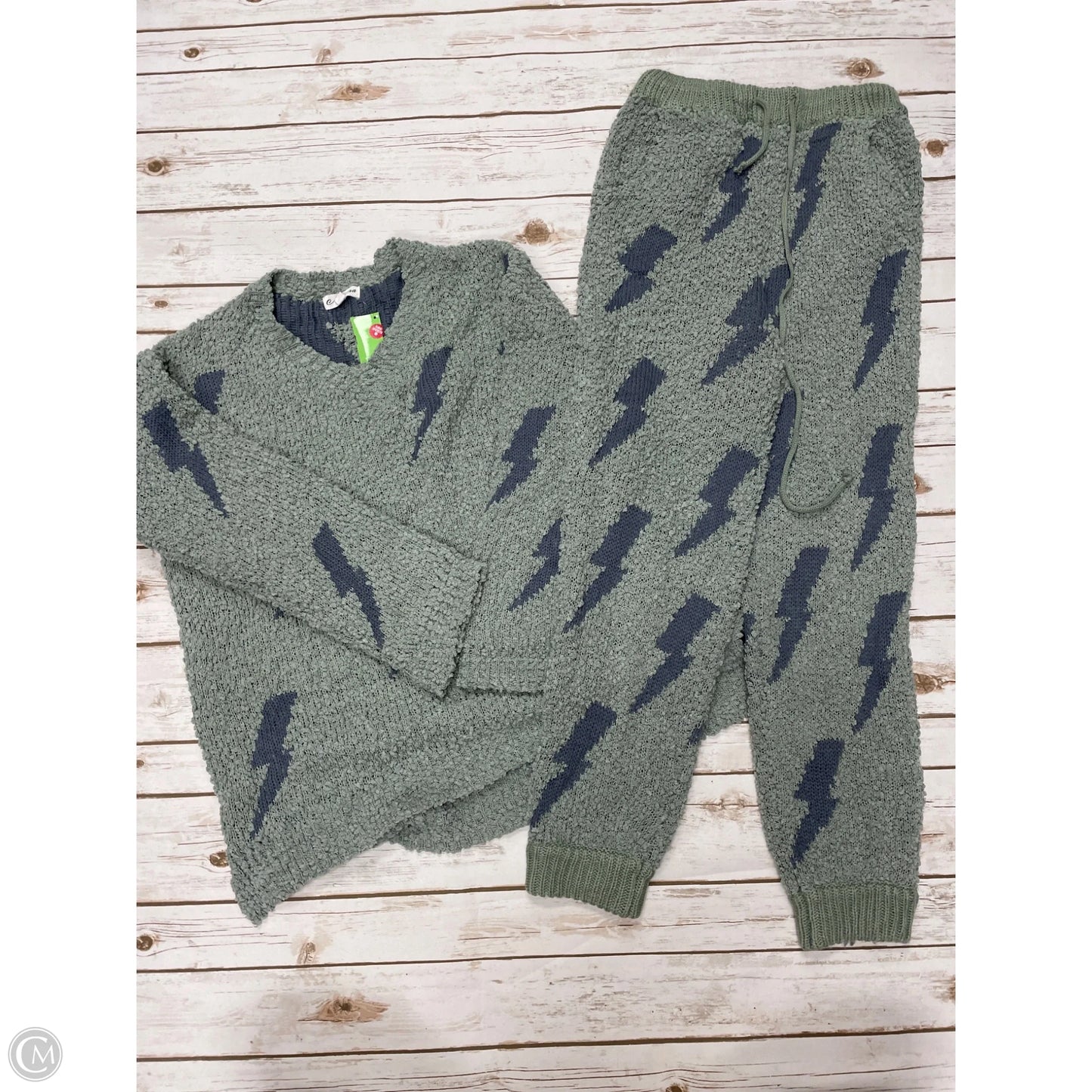 Pants Set 2pc By Cme In Green, Size: M