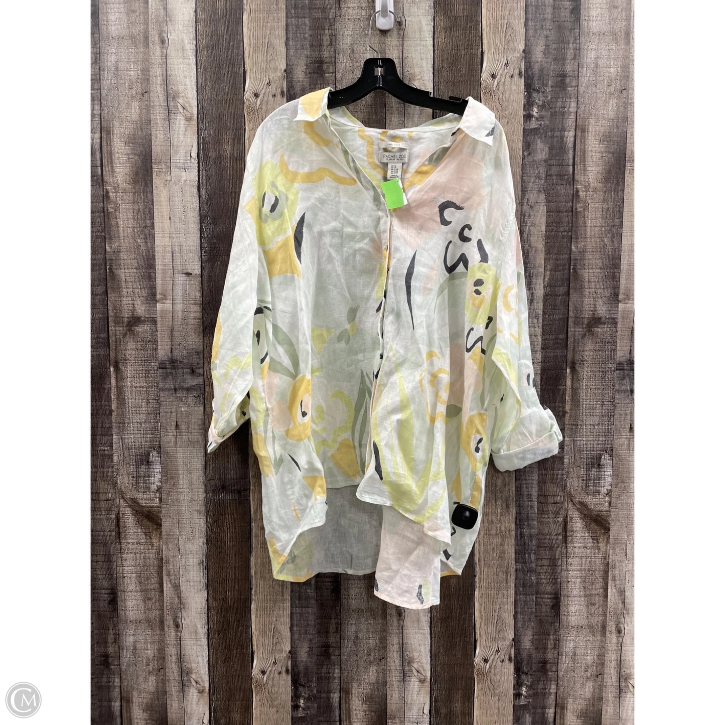 Top Long Sleeve By Rachel Zoe In Multi-colored, Size: 3x