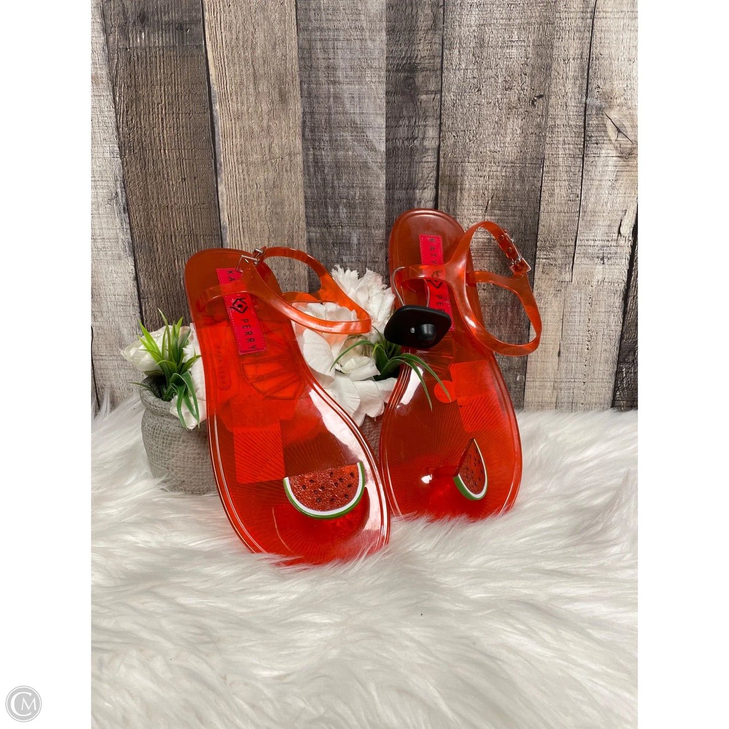 Sandals Flats By Cme In Orange, Size: 11