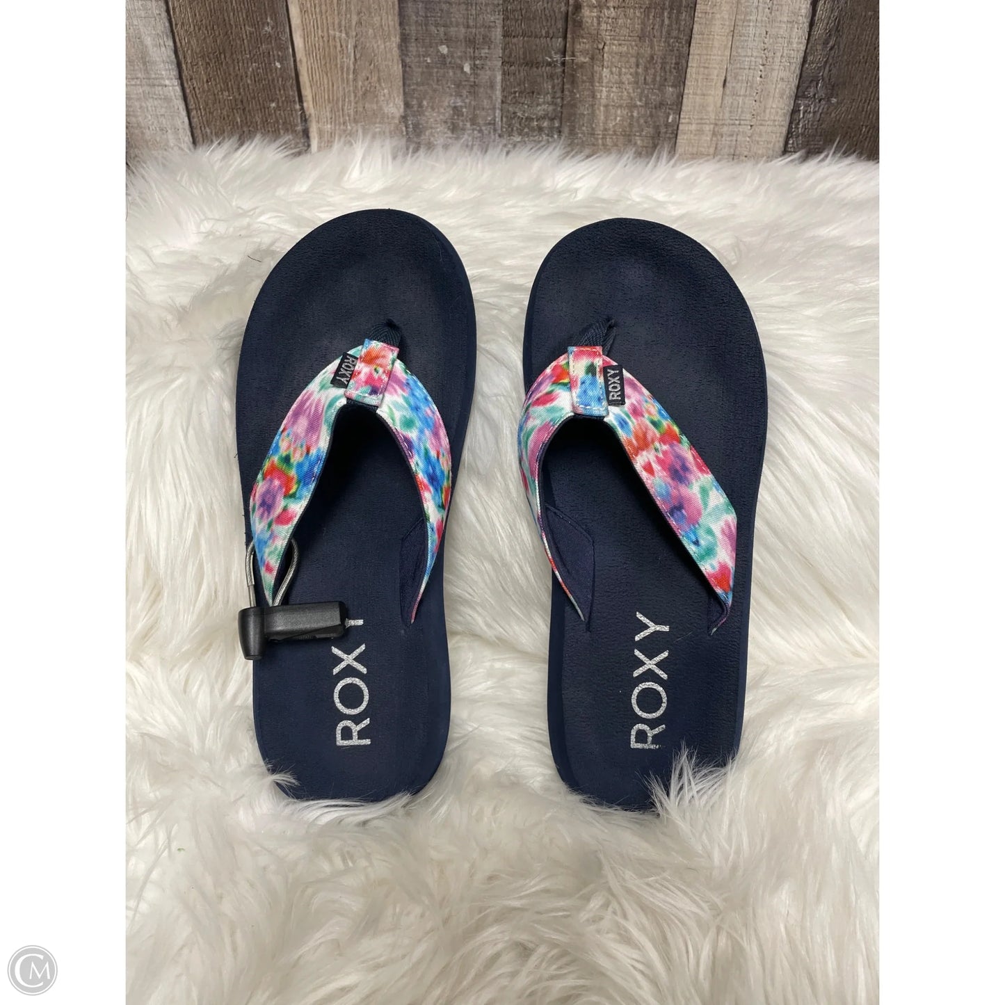 Sandals Flats By Roxy In Navy, Size: 9