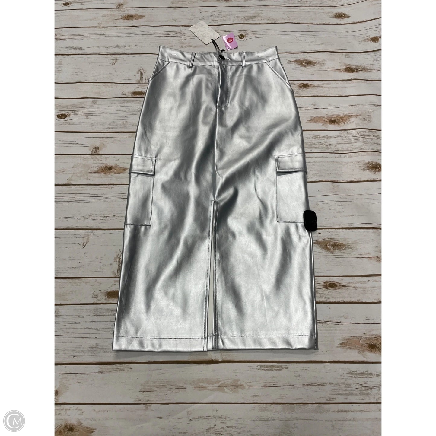 Skirt Midi By Cme In Silver, Size: M