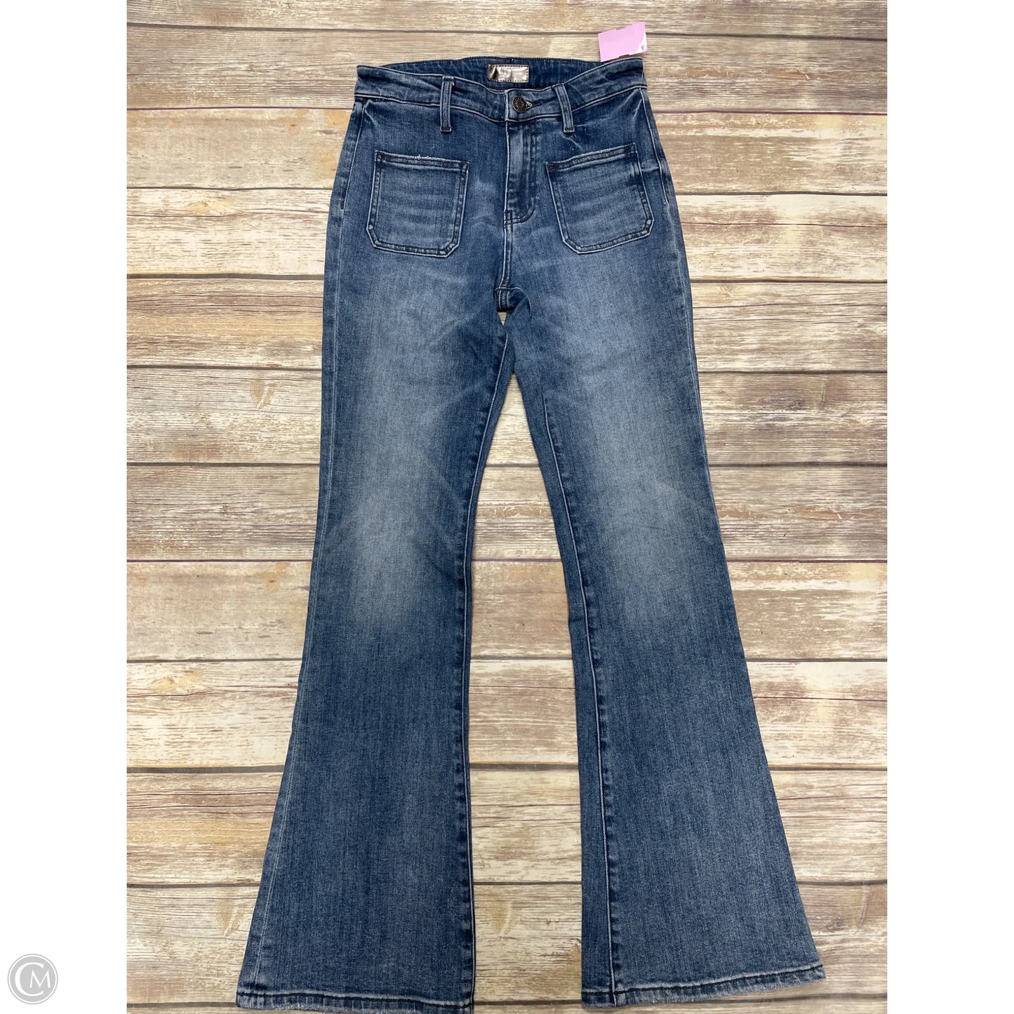 Jeans Flared By Kut In Blue Denim, Size: 2