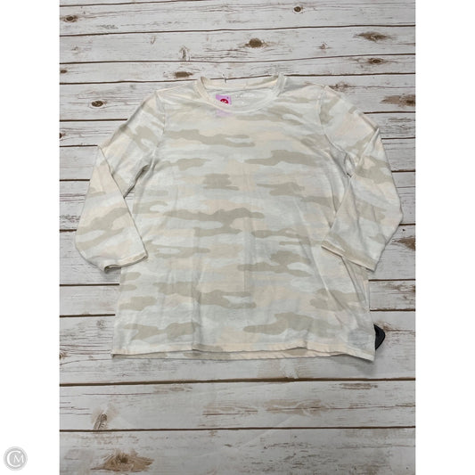 Top Long Sleeve By Lucky Brand In Camouflage Print, Size: M