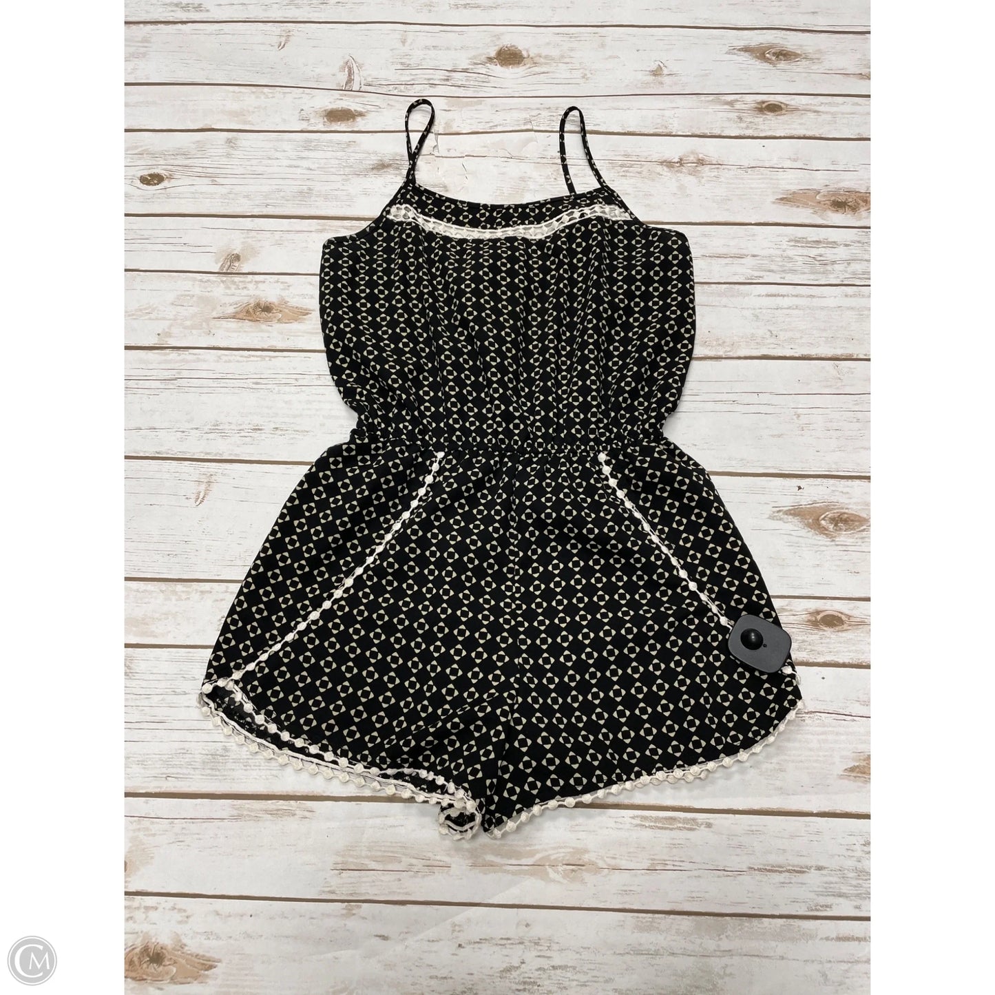 Romper By Love Tree In Black & White, Size: S