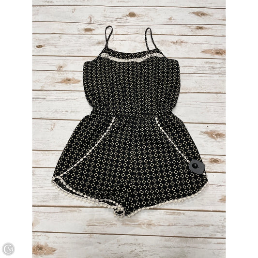 Romper By Love Tree In Black & White, Size: S