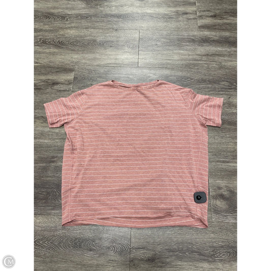 Athletic Top Short Sleeve By Lululemon In Pink, Size: 8