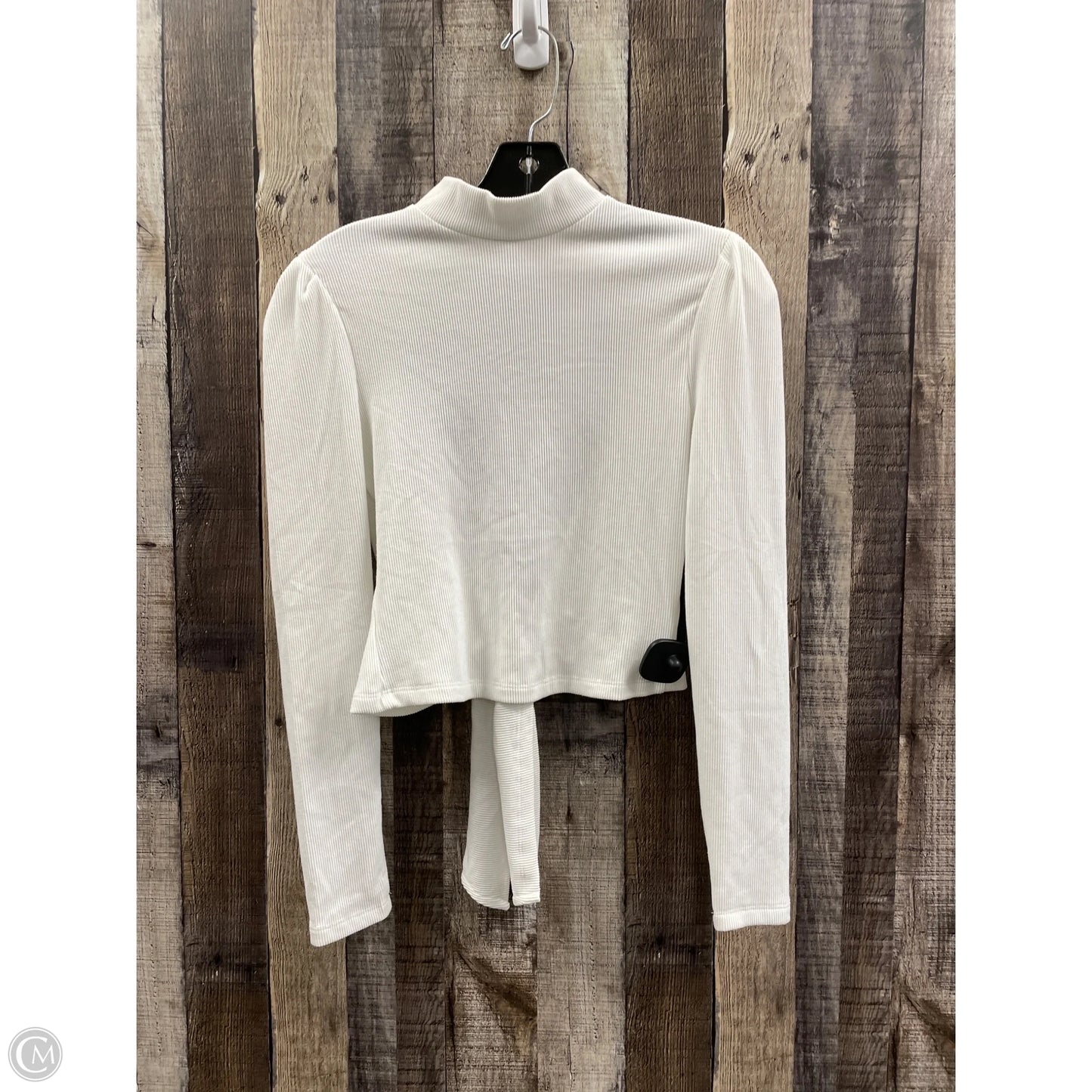 Top Long Sleeve By Mi Ami In White, Size: S
