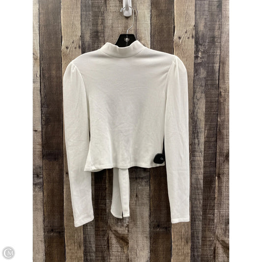 Top Long Sleeve By Mi Ami In White, Size: S