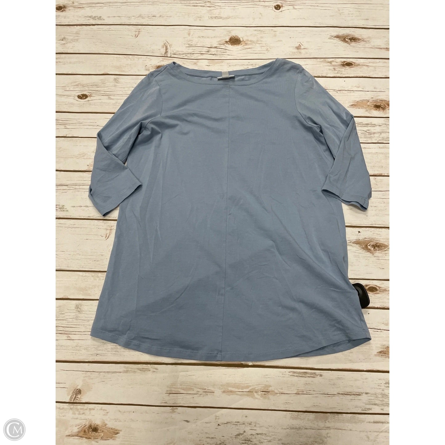 Top 3/4 Sleeve By J. Jill In Blue, Size: S