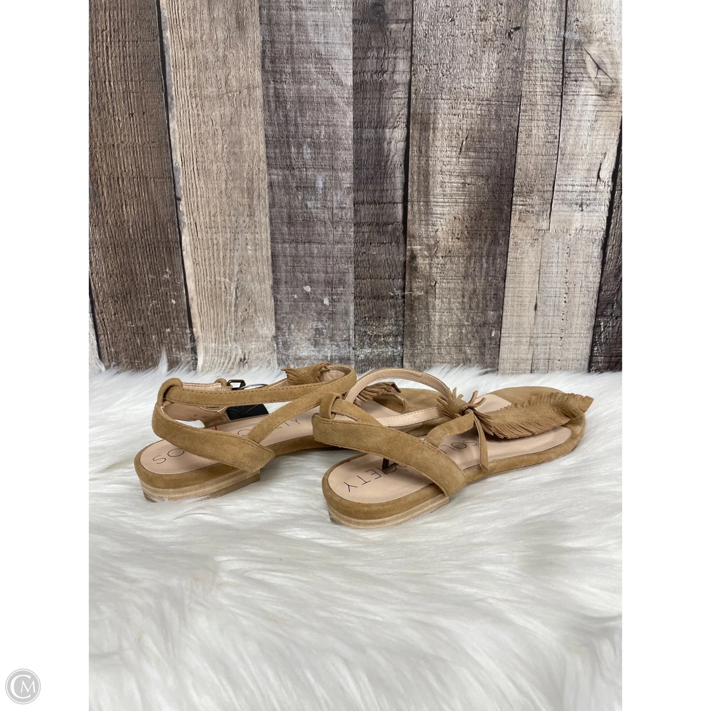 Sandals Flats By Sole Society In Tan, Size: 6