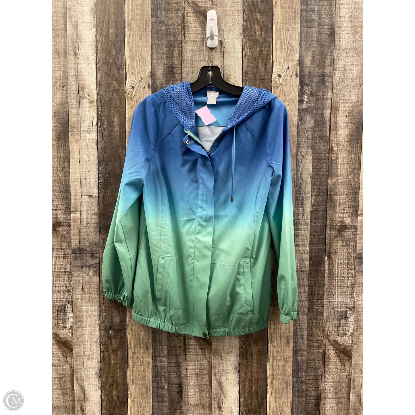 Jacket Other By Zenergy By Chicos In Blue & Green, Size: Xs