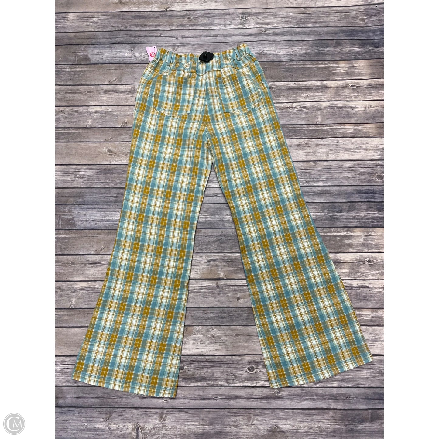 Pants Wide Leg By Listicle In Plaid Pattern, Size: S