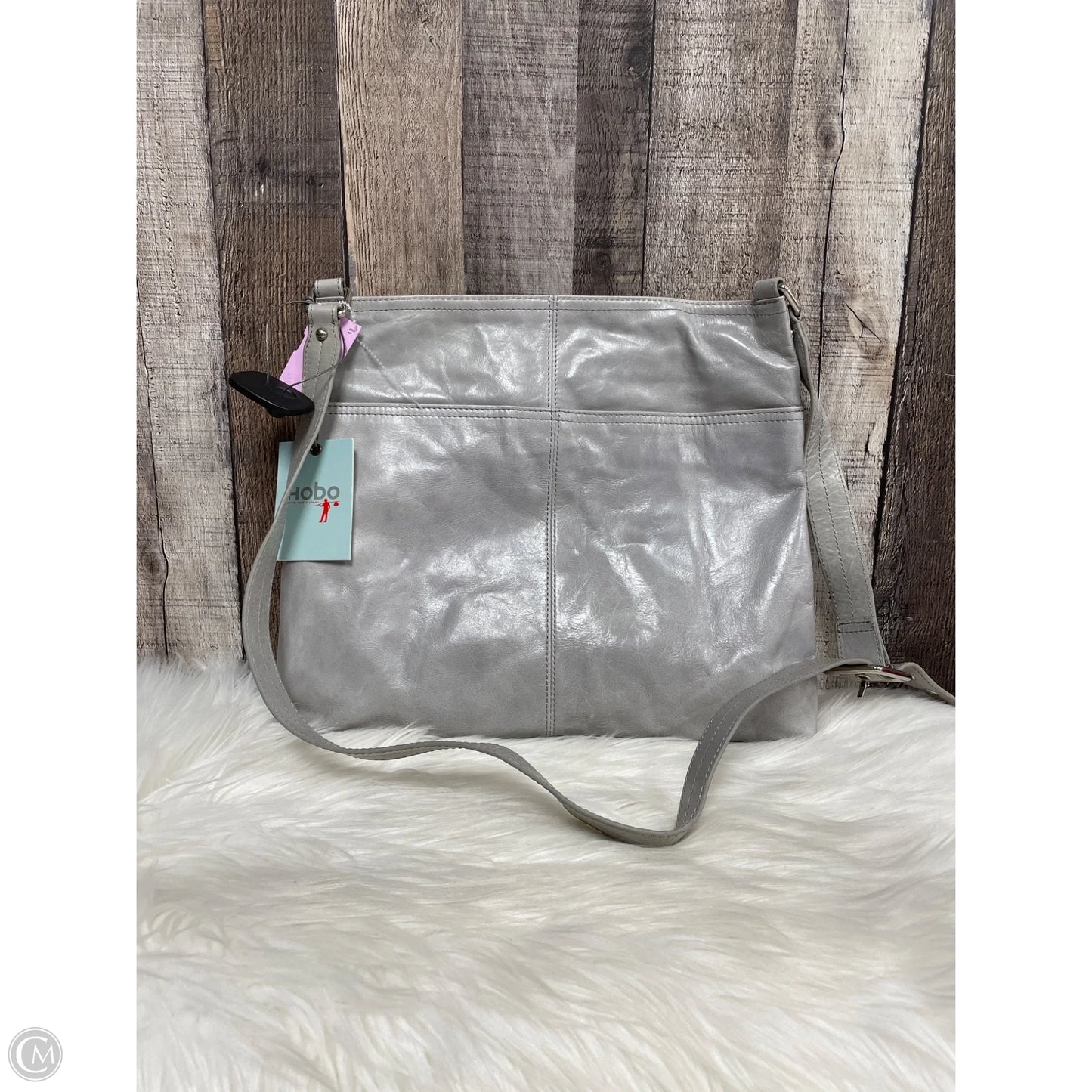 Handbag Leather By Hobo Intl, Size: Medium