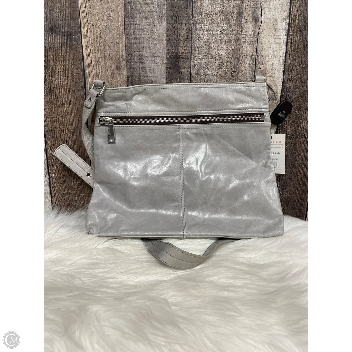 Handbag Leather By Hobo Intl, Size: Medium