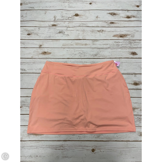 Athletic Skort By Cme In Peach, Size: 2x