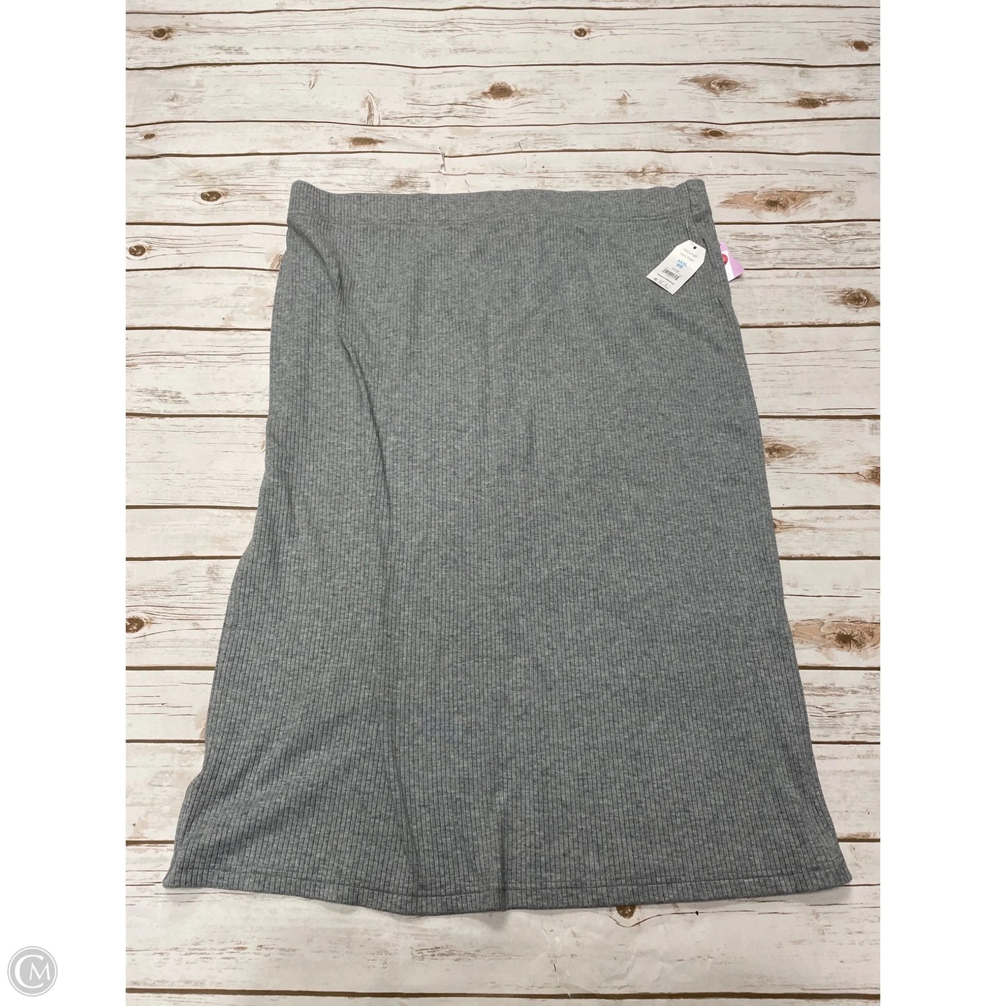 Skirt Maxi By Time And Tru In Grey, Size: Xxl