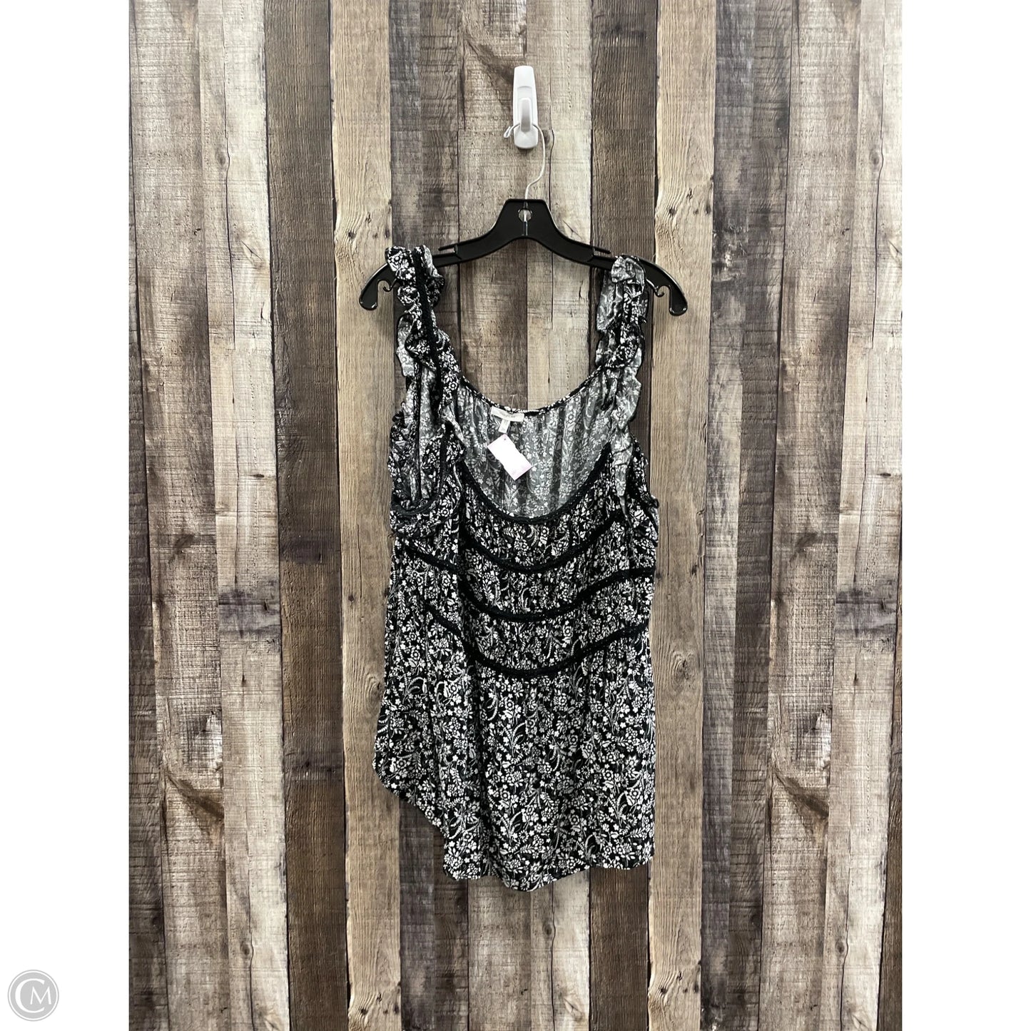 Top Sleeveless By Maurices In Black & Blue, Size: 2x