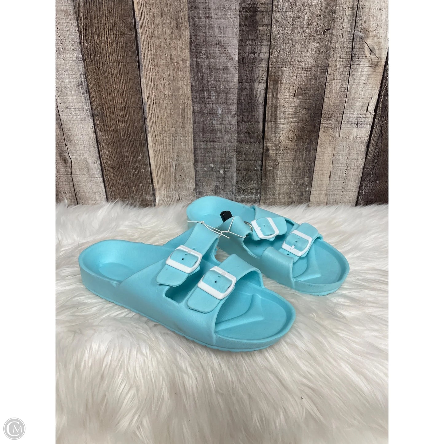 Sandals Flats By Cmf In Blue, Size: 8