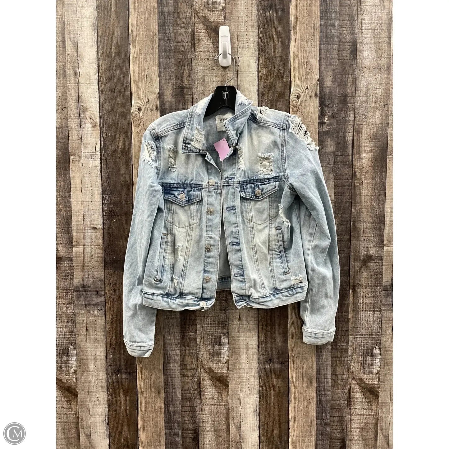 Jacket Denim By Almost Famous In Blue Denim, Size: S