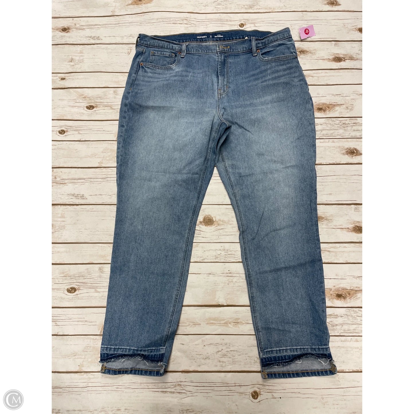 Jeans Boyfriend By Old Navy In Blue Denim, Size: 16