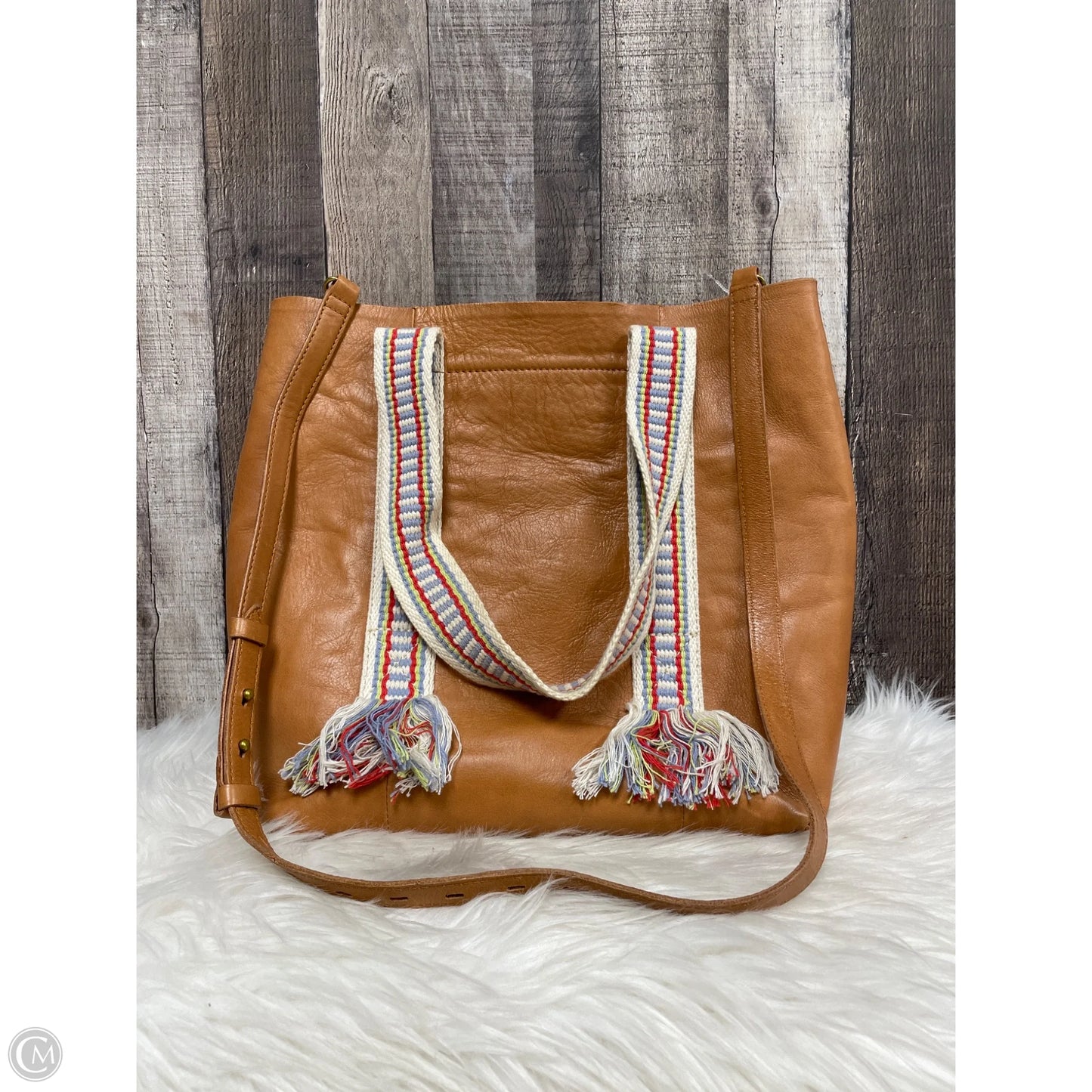 Tote Leather By Madewell, Size: Large