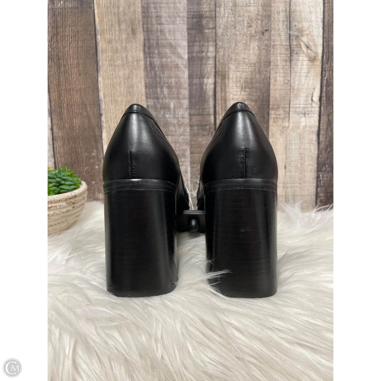 Shoes Heels Block By Marc Fisher In Black & White, Size: 7