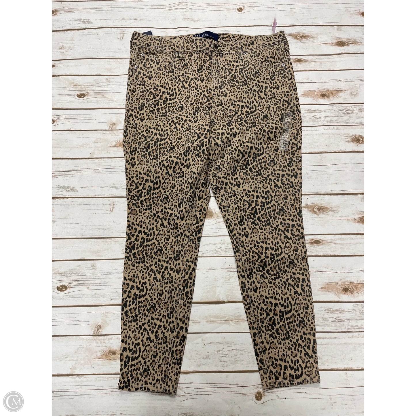 Jeans Skinny By Gap In Animal Print, Size: 18