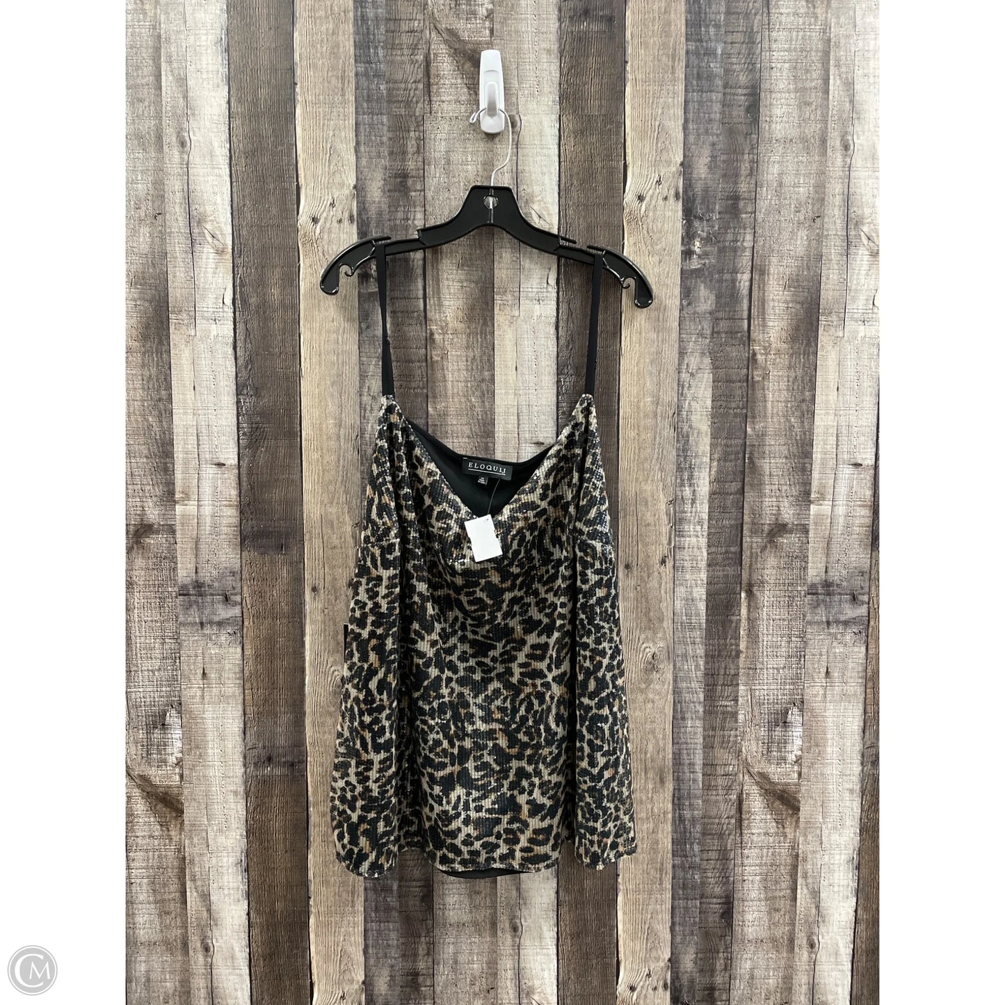 Top Sleeveless By Eloquii In Animal Print, Size: 3x
