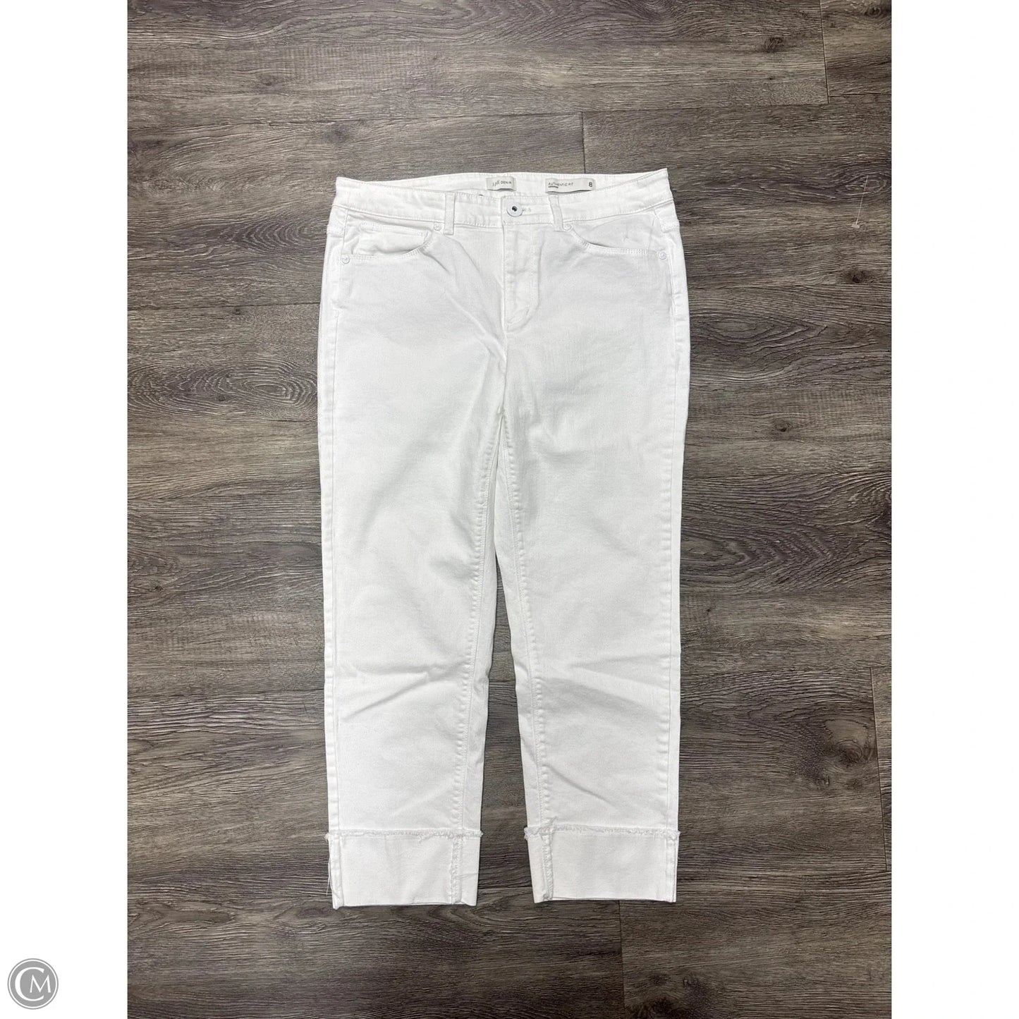 Jeans Cropped By J. Jill In White, Size: 8
