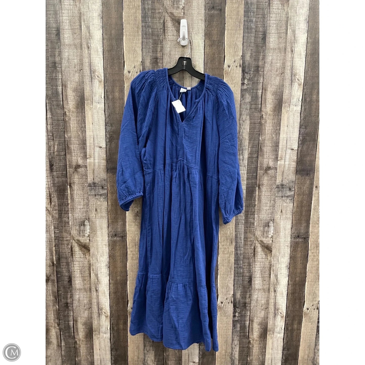 Dress Casual Midi By Gap In Blue, Size: 2x
