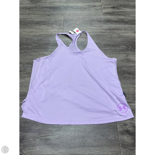 Athletic Tank Top By Under Armour In Purple, Size: Xl