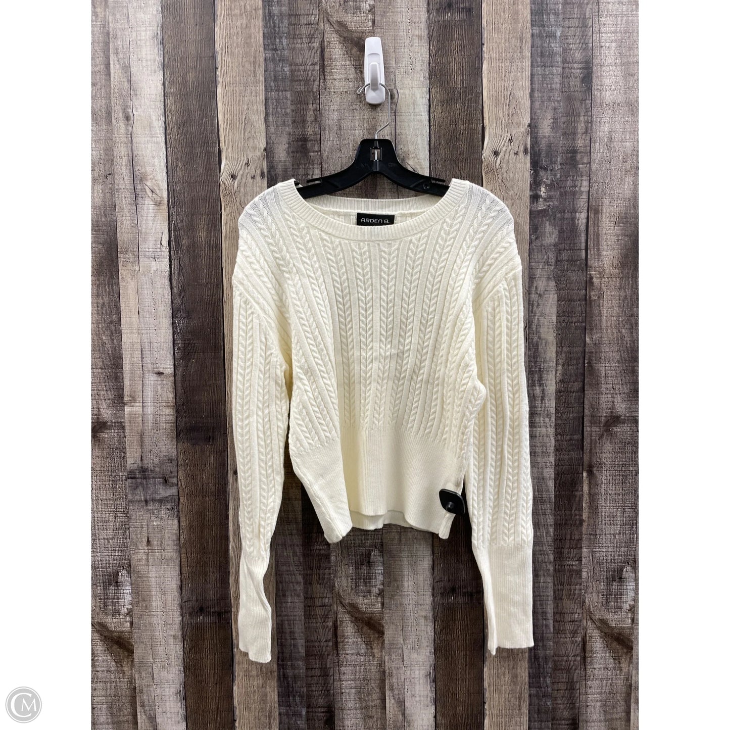 Sweater By Arden B In Ivory, Size: Xl