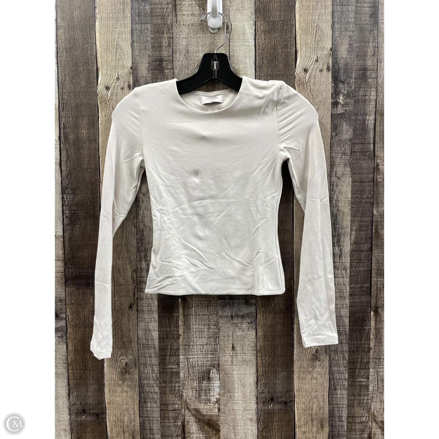 Top Long Sleeve By Aritzia In Cream, Size: Xs