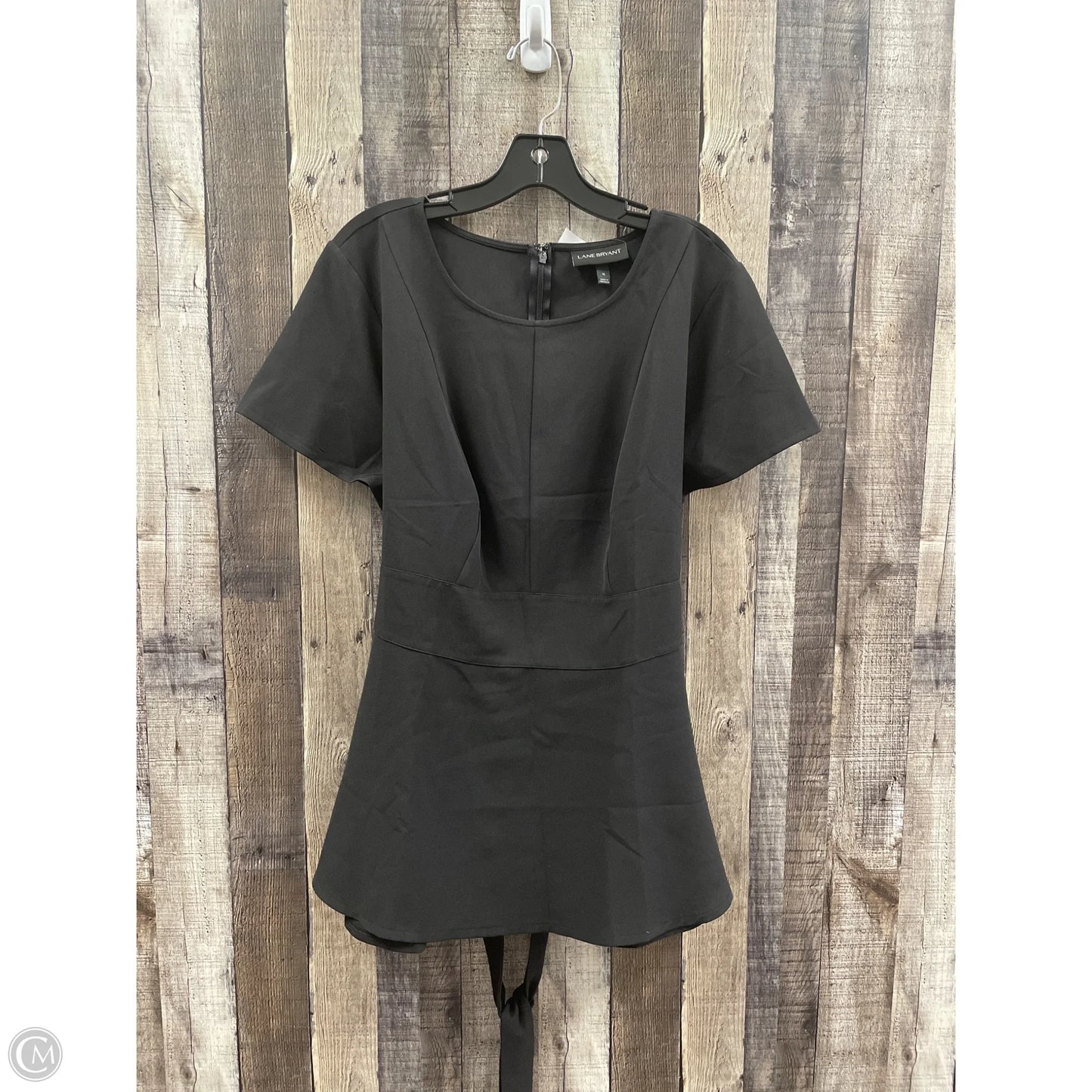 Top Short Sleeve By Lane Bryant In Black, Size: Xl