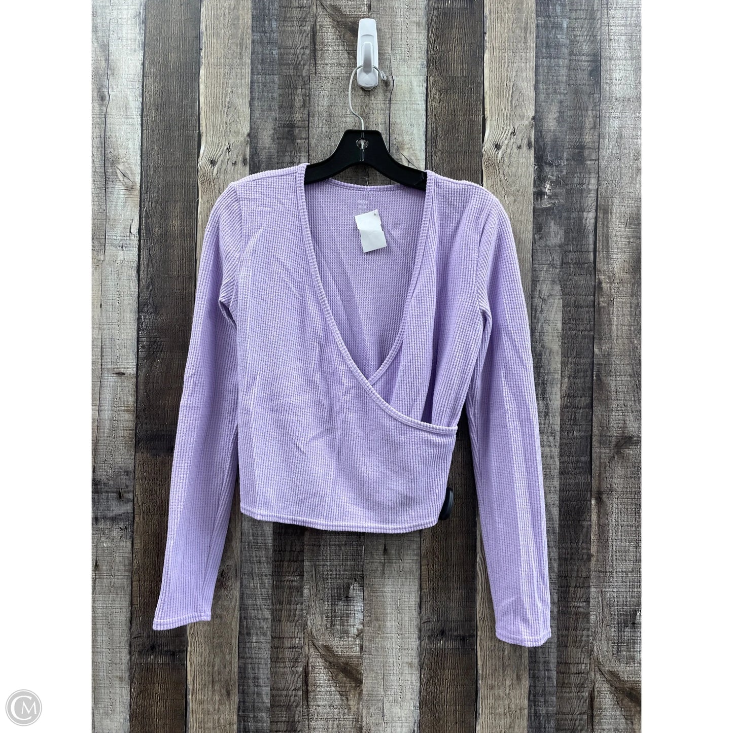 Top Long Sleeve By Aerie In Purple, Size: M