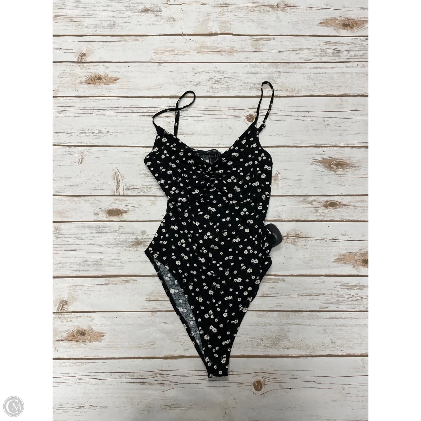 Bodysuit By Forever 21 In Black & White, Size: S
