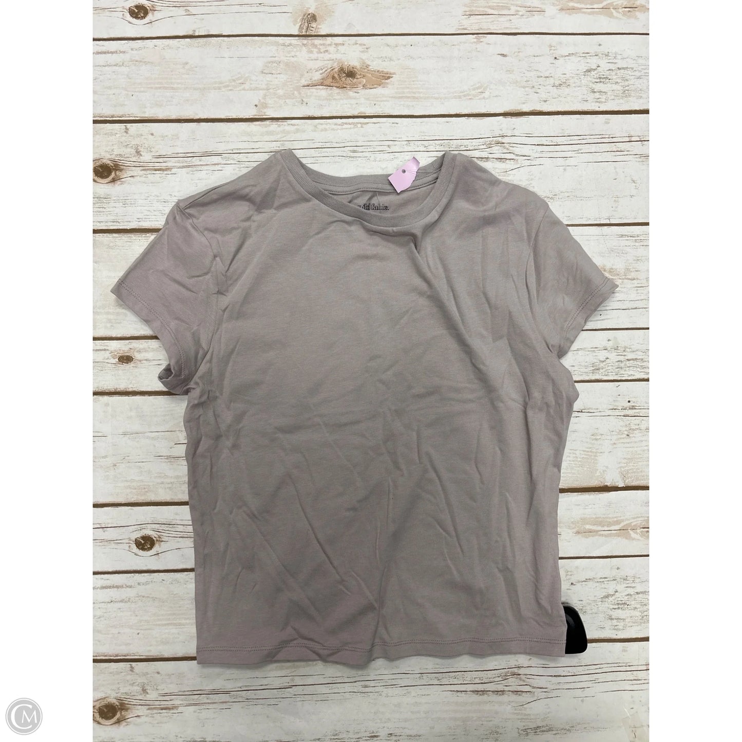 Top Short Sleeve By Wild Fable In Tan, Size: L