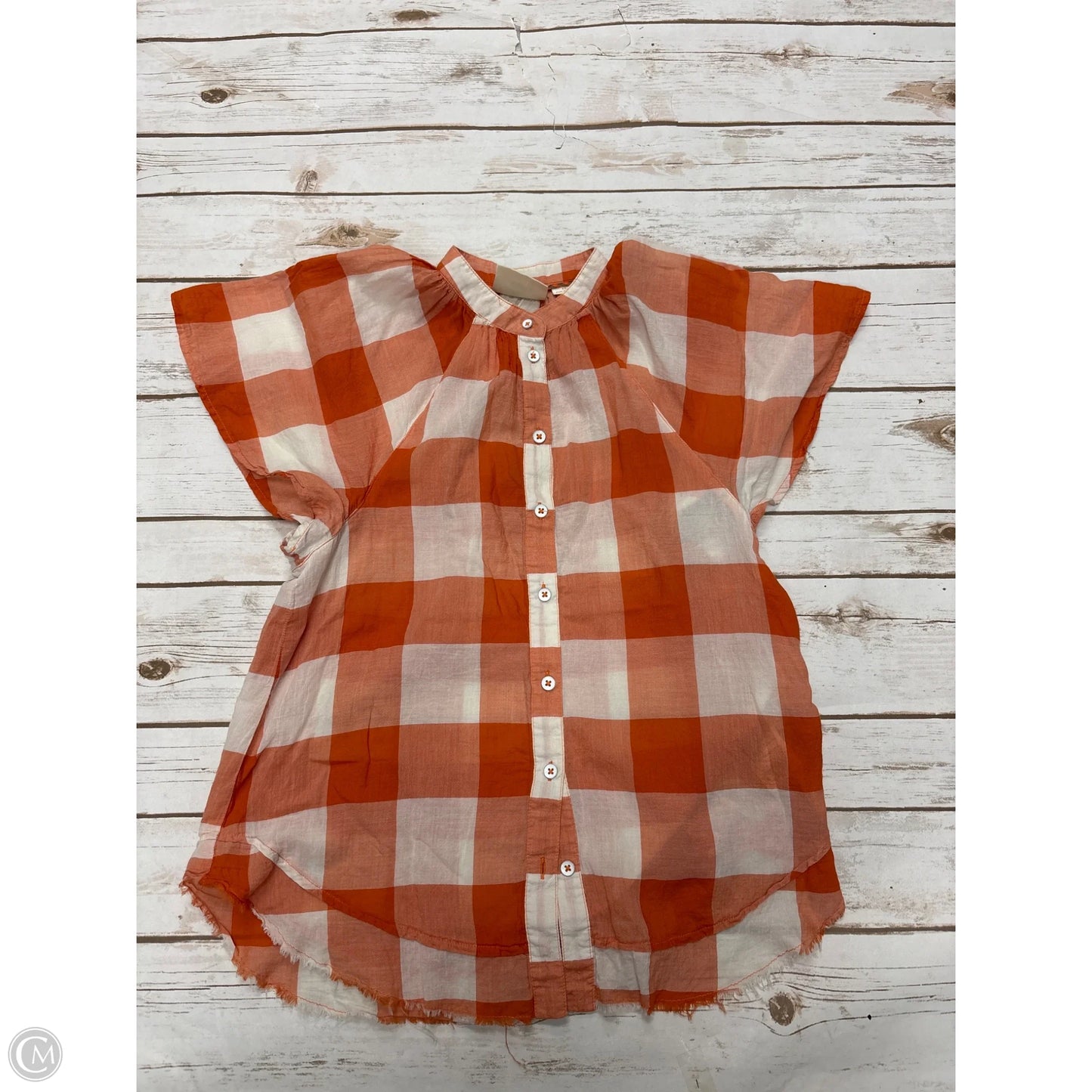 Top Short Sleeve By Maeve In Orange, Size: Xs