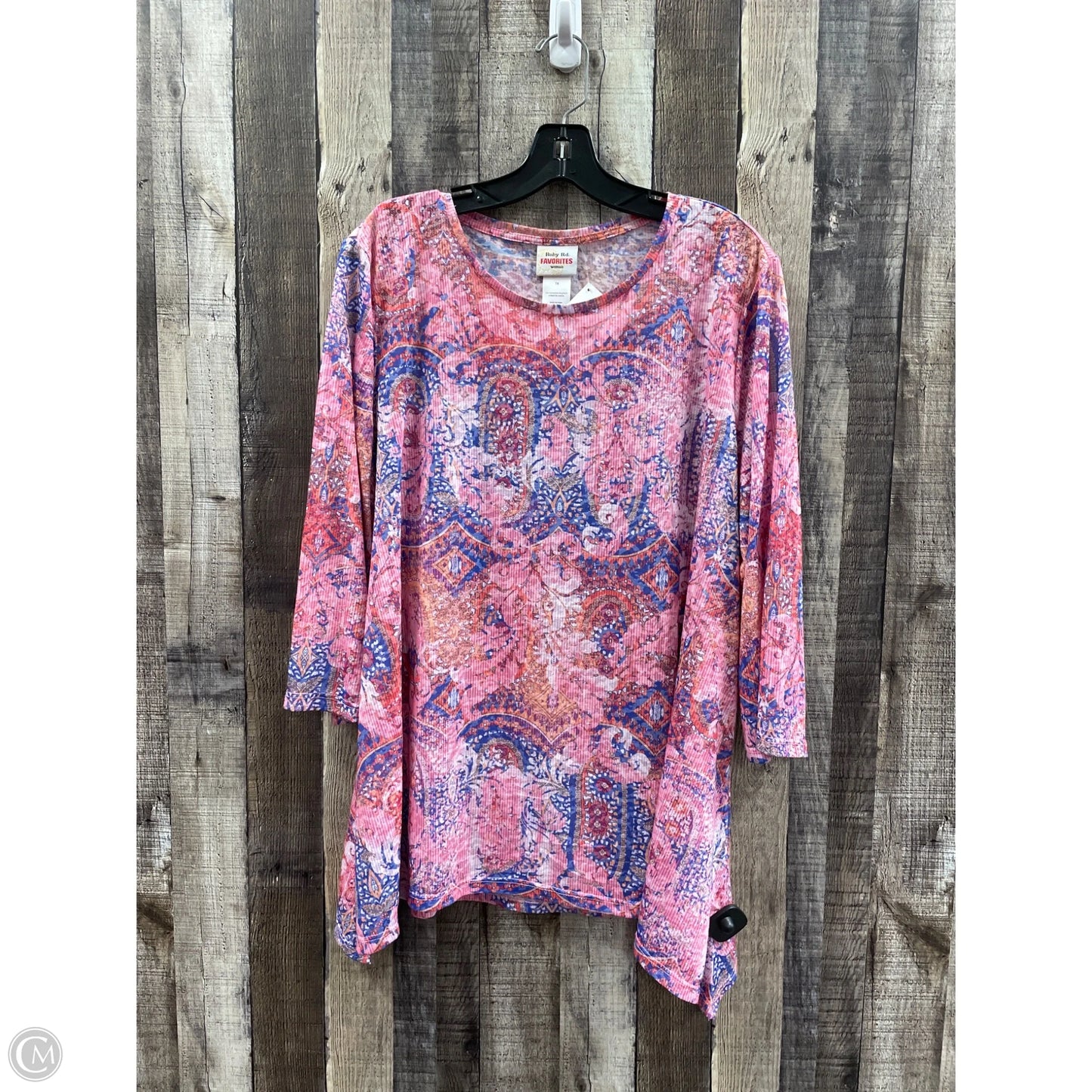 Top Long Sleeve By Ruby Rd In Multi-colored, Size: 1x
