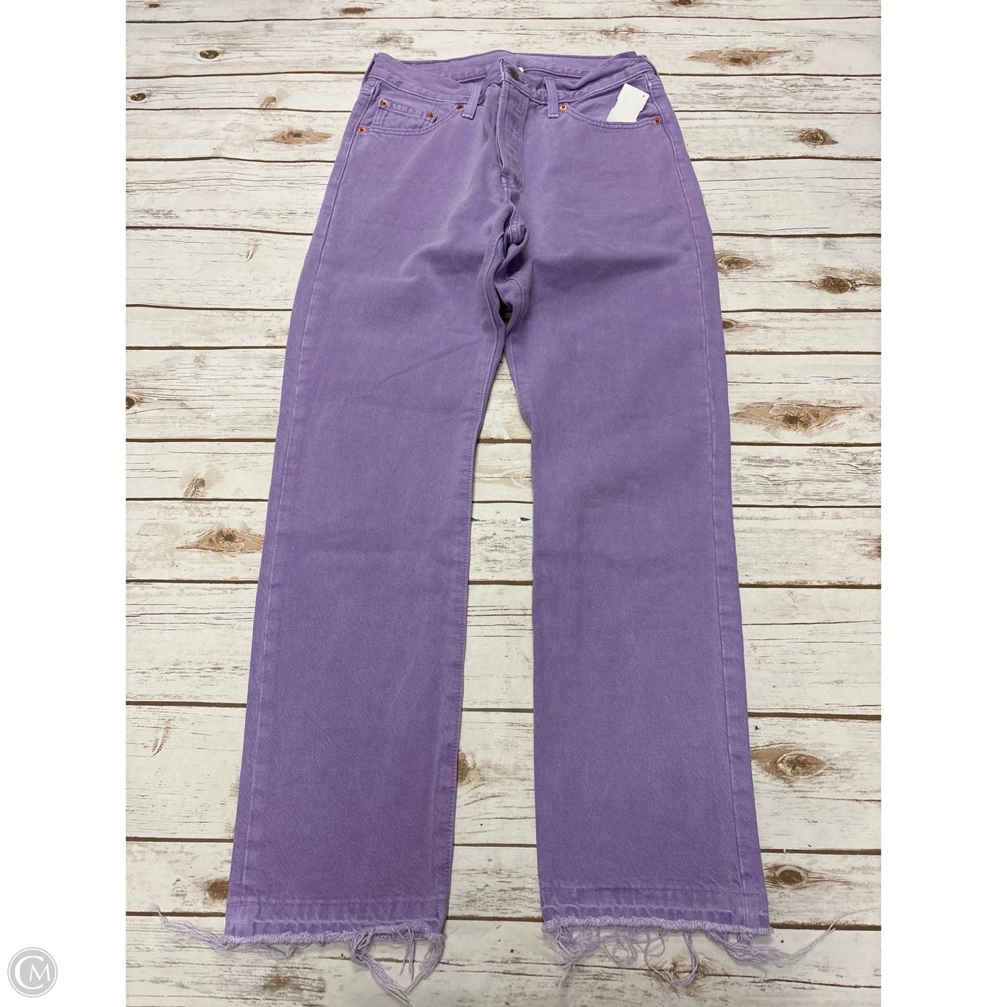 Jeans Straight By Levis In Purple, Size: 8