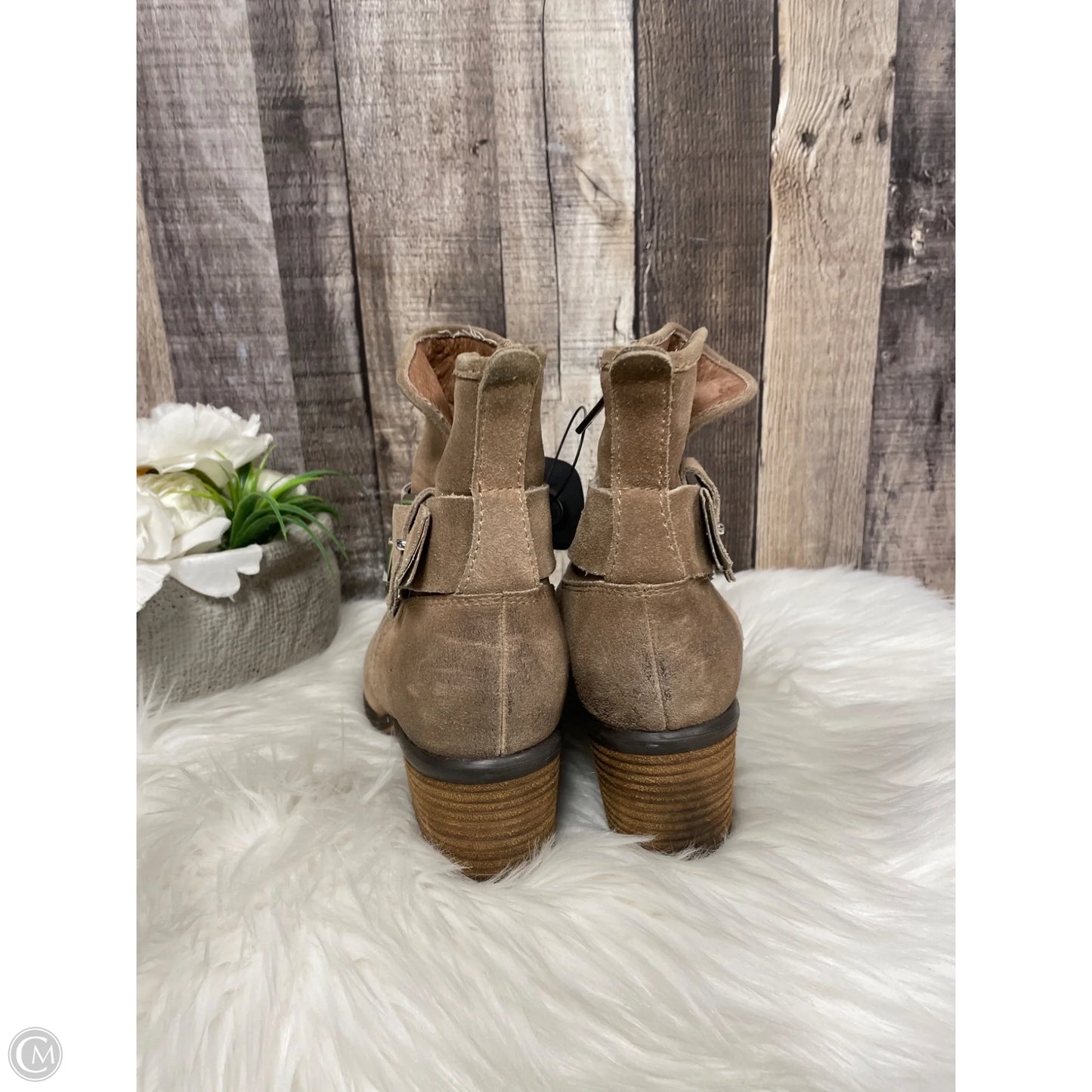 Boots Ankle Heels By Donald Pliner In Brown, Size: 8.5